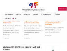 Tablet Screenshot of komunitninadace.cz